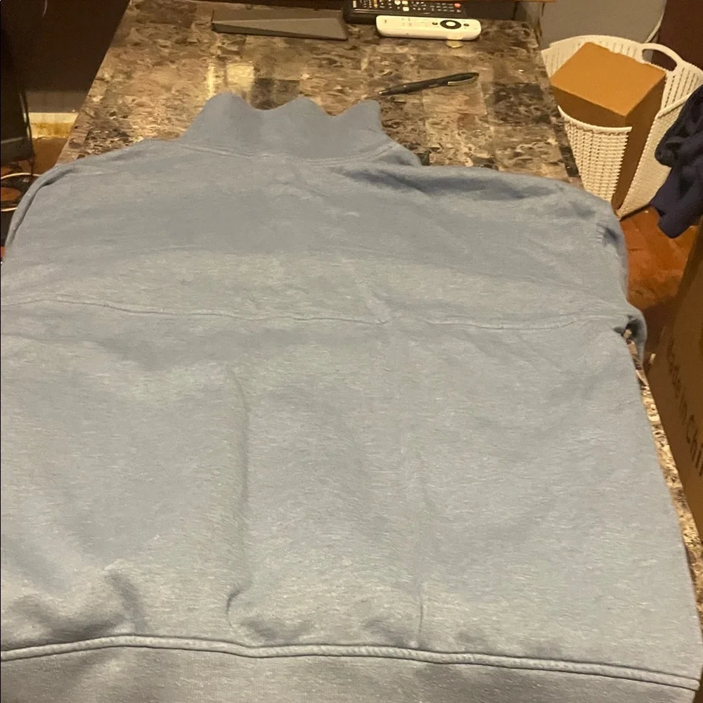 Old Navy Women's Light Blue Zip-Up Sweater - Picture 2 of 2